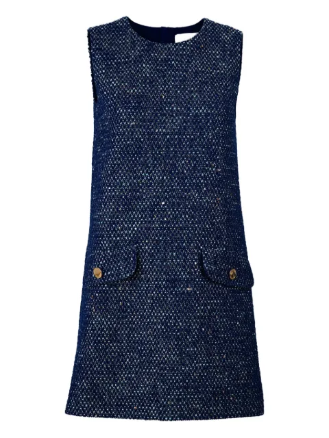 Carolina Herrera lurex tweed mini dress