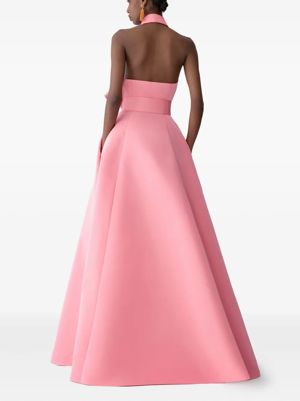 Carolina Herrera Halterjurk met knopen Roze