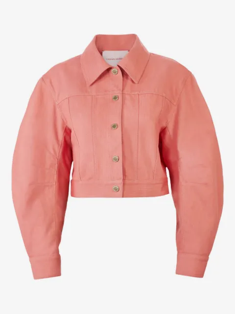 Carolina Herrera veste en jean à manches incurvées