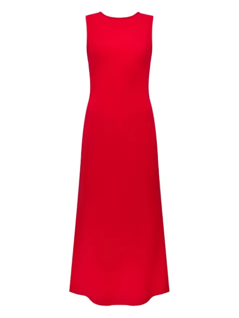 Another Tomorrow cowl-back midi dress