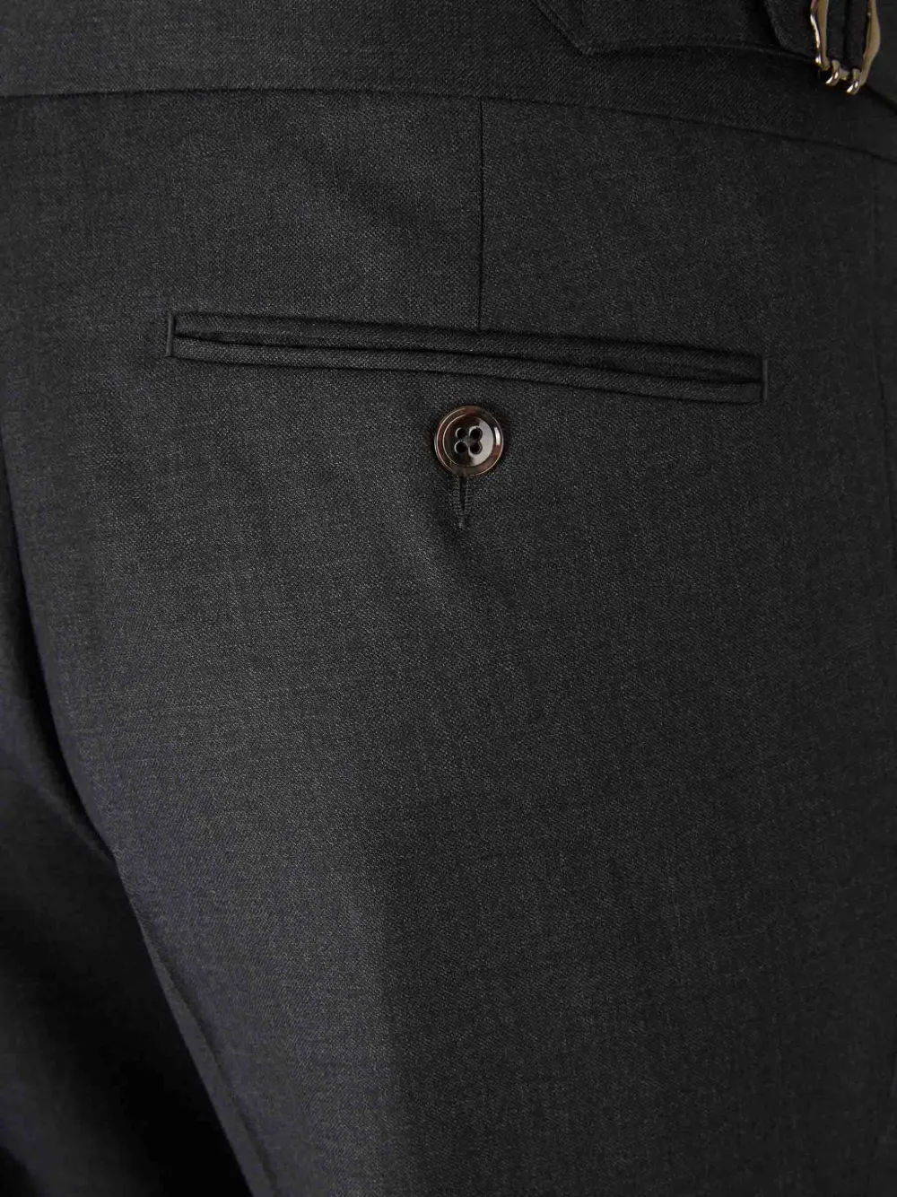  Scabal Button Trousers - Grey 