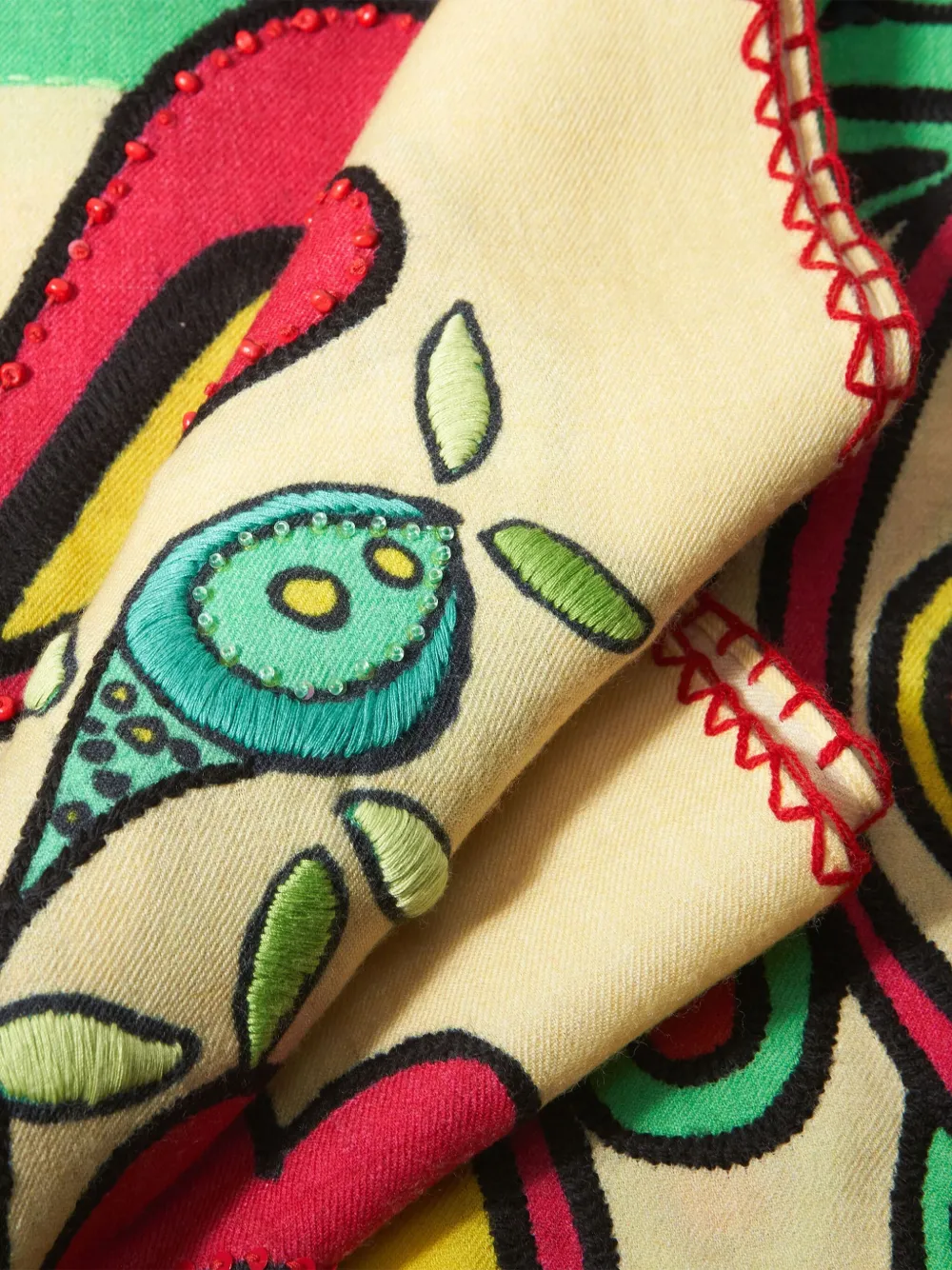 Carolina Herrera X Rianna + Nina Printed Scarf in Neutrals, view 4