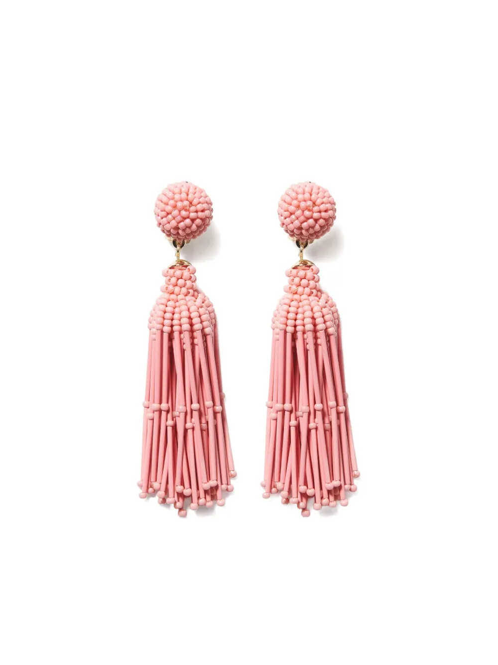 Carolina Herrera ビーズ タッセル ピアス - ゴールドトーン