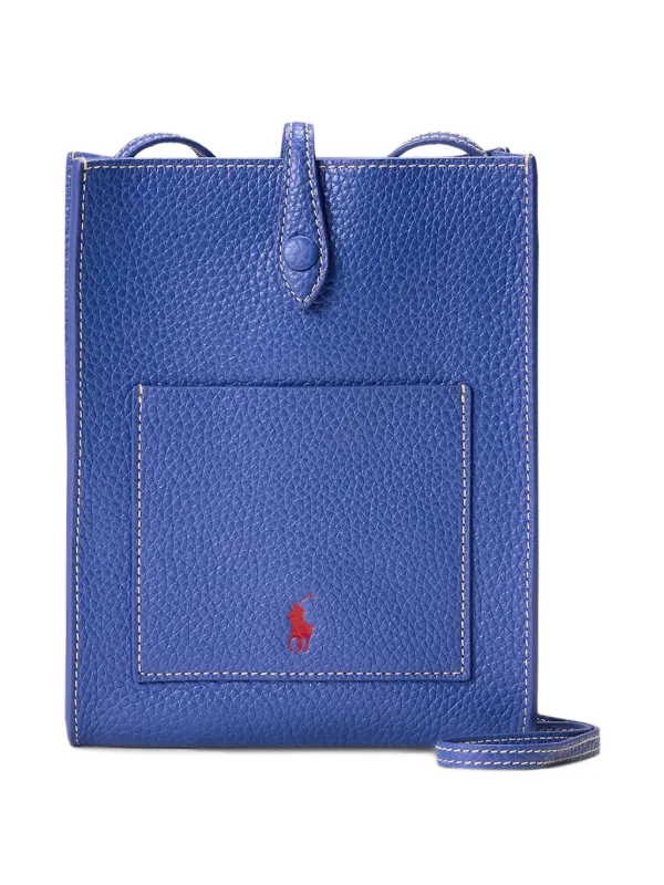 Polo Ralph Lauren Topstitch Phone Tote Bag in Blue