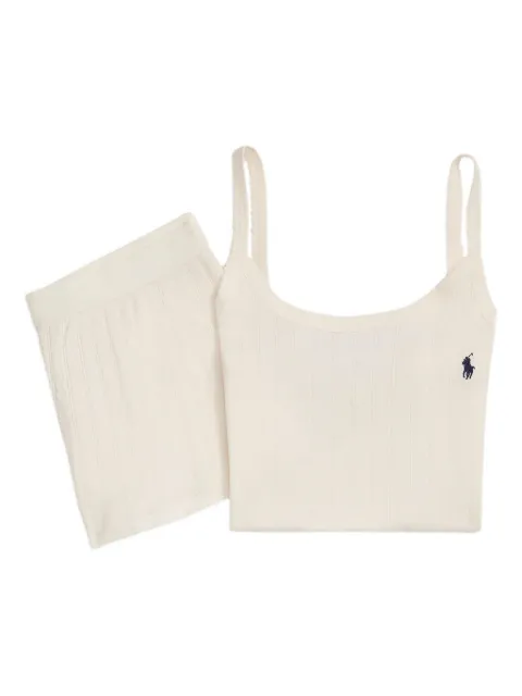 Polo Ralph Lauren pointelle embroidered pyjamas