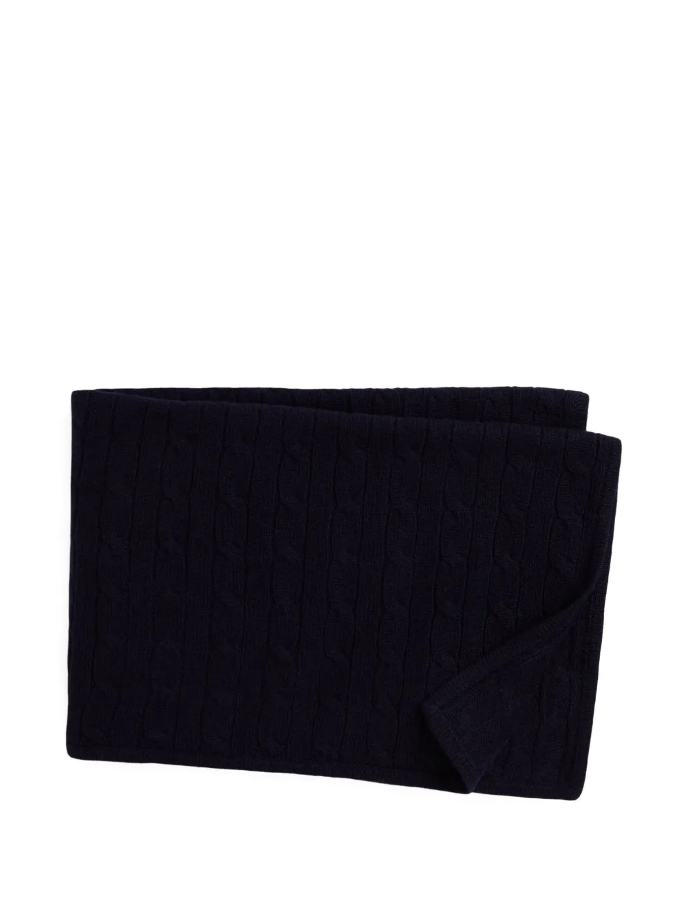 POLO RALPH LAUREN KIDS Coperta a trecce in cashmere - Blu