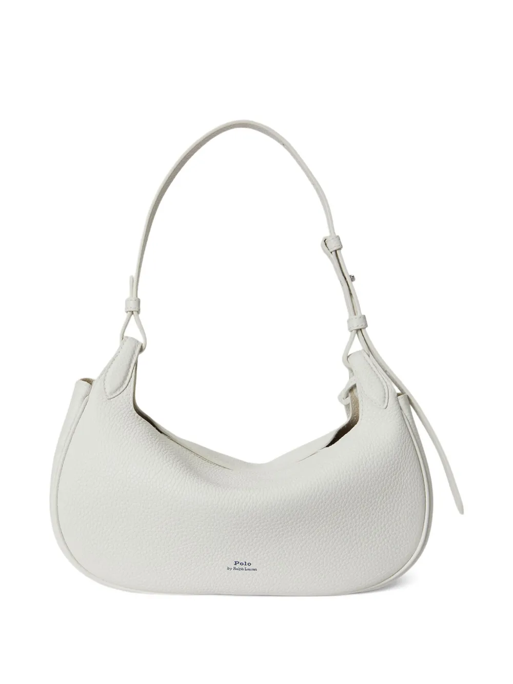 Polo Ralph Lauren Pony Leather Shoulder Bag In White