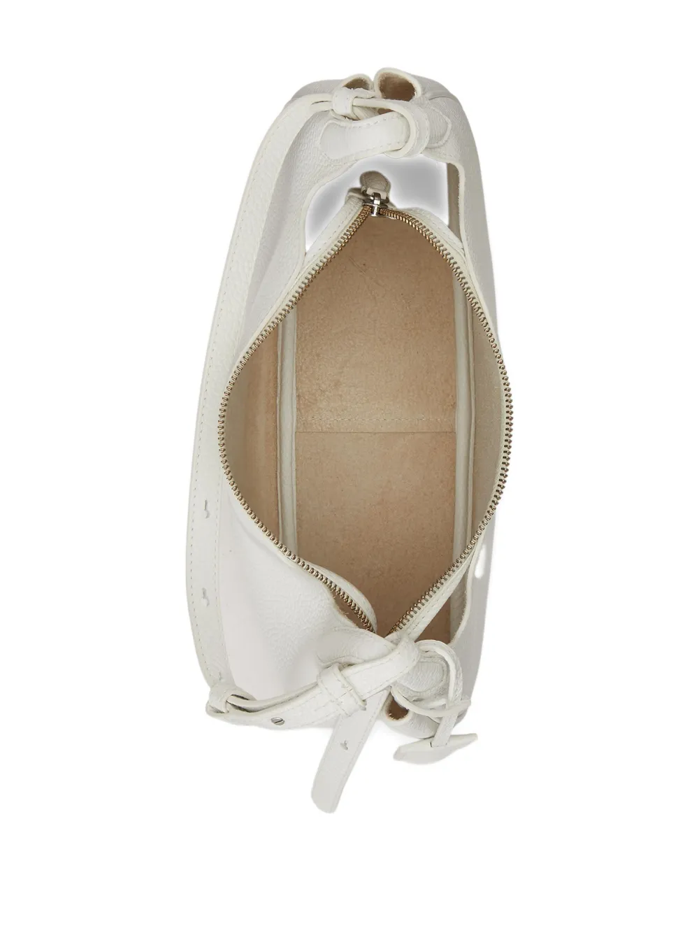 Polo Ralph Lauren Pony Leather Shoulder Bag In White