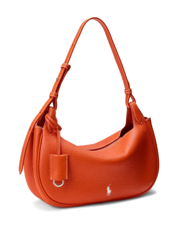 Polo Ralph Lauren Polo Play Leather Shoulder Bag | Orange