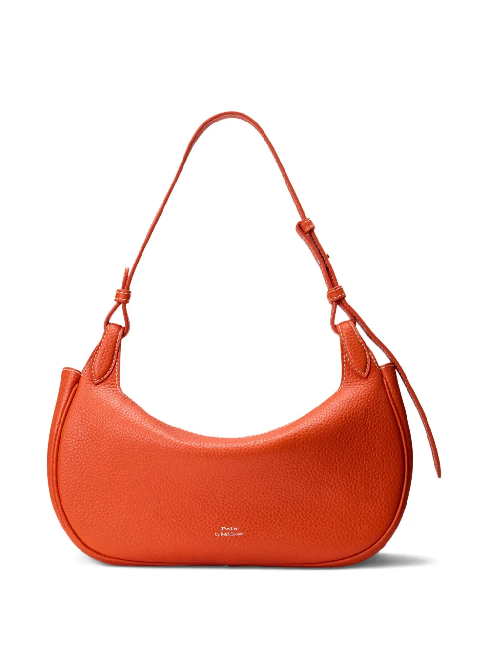 Polo Ralph Lauren Polo Play Leather Shoulder Bag In Orange