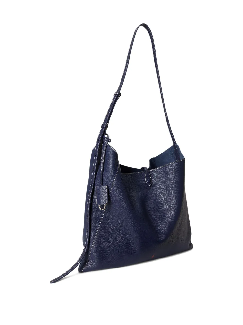 Polo Ralph Lauren Leather Cross Body Bag In Blue