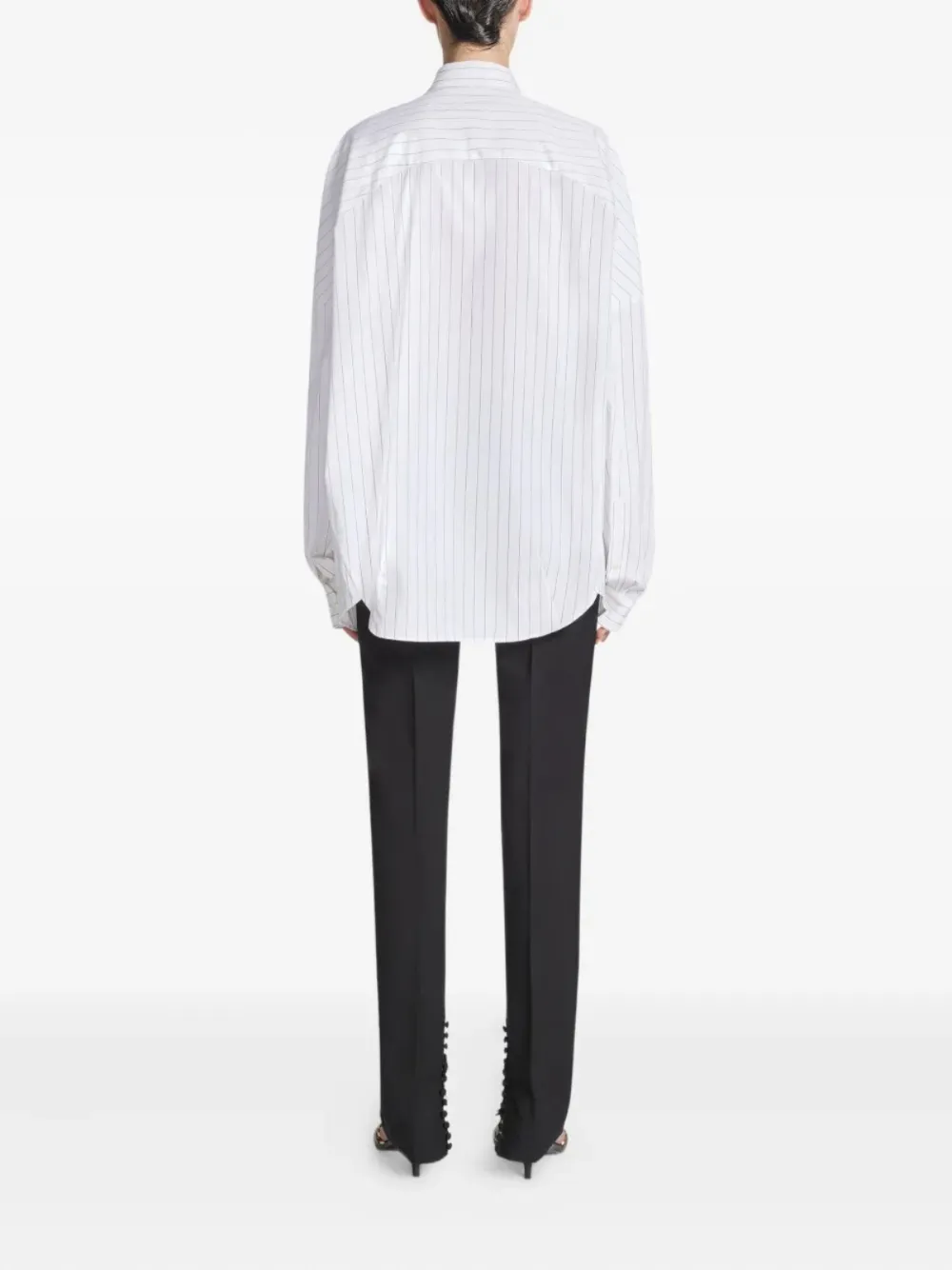 DRIES VAN NOTEN Blouse met krijtstreep Wit