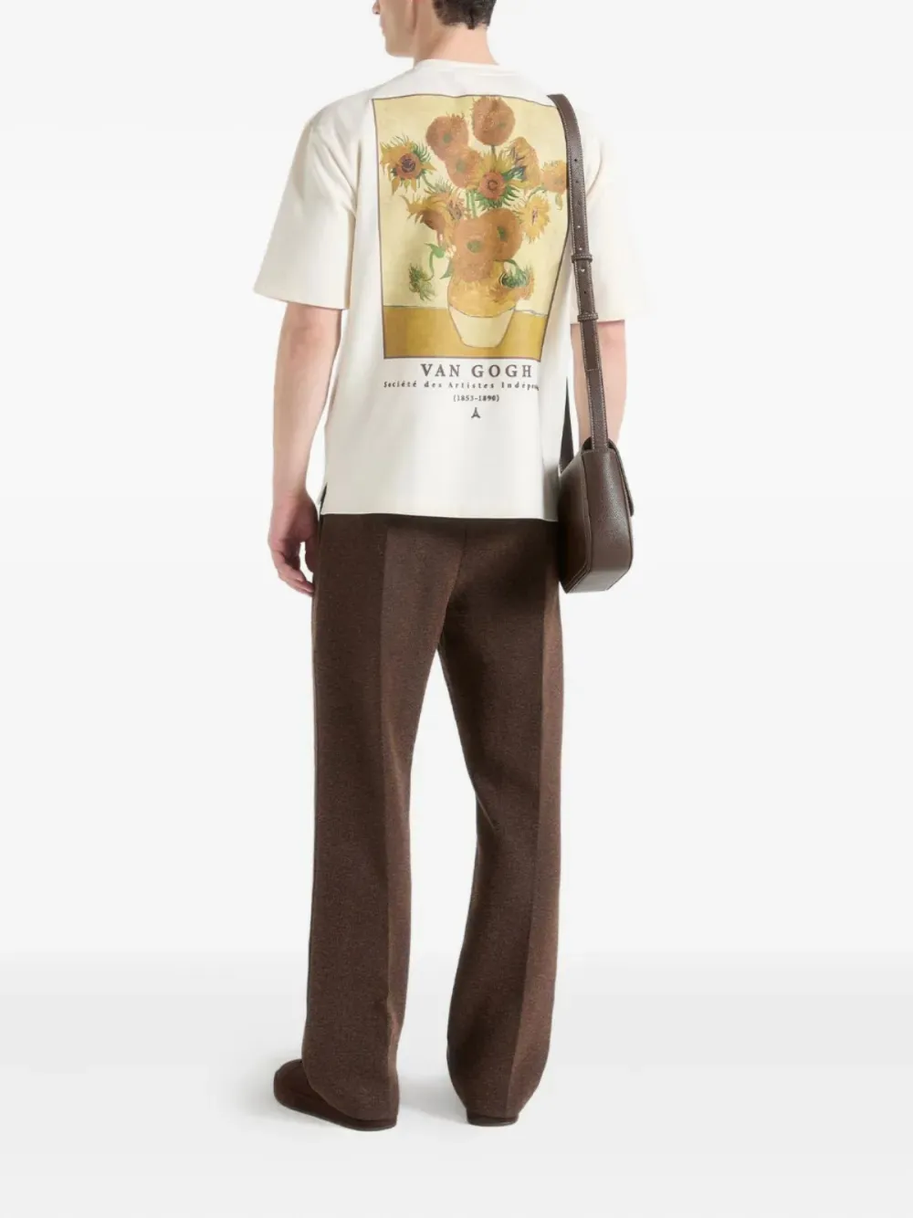 Manière De Voir T-shirt met zonnebloemprint - Beige