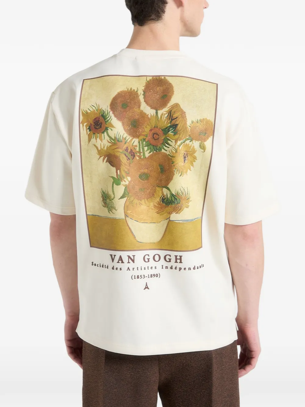 Manière De Voir Sunflowers Van Gogh katoenen T-shirt Wit