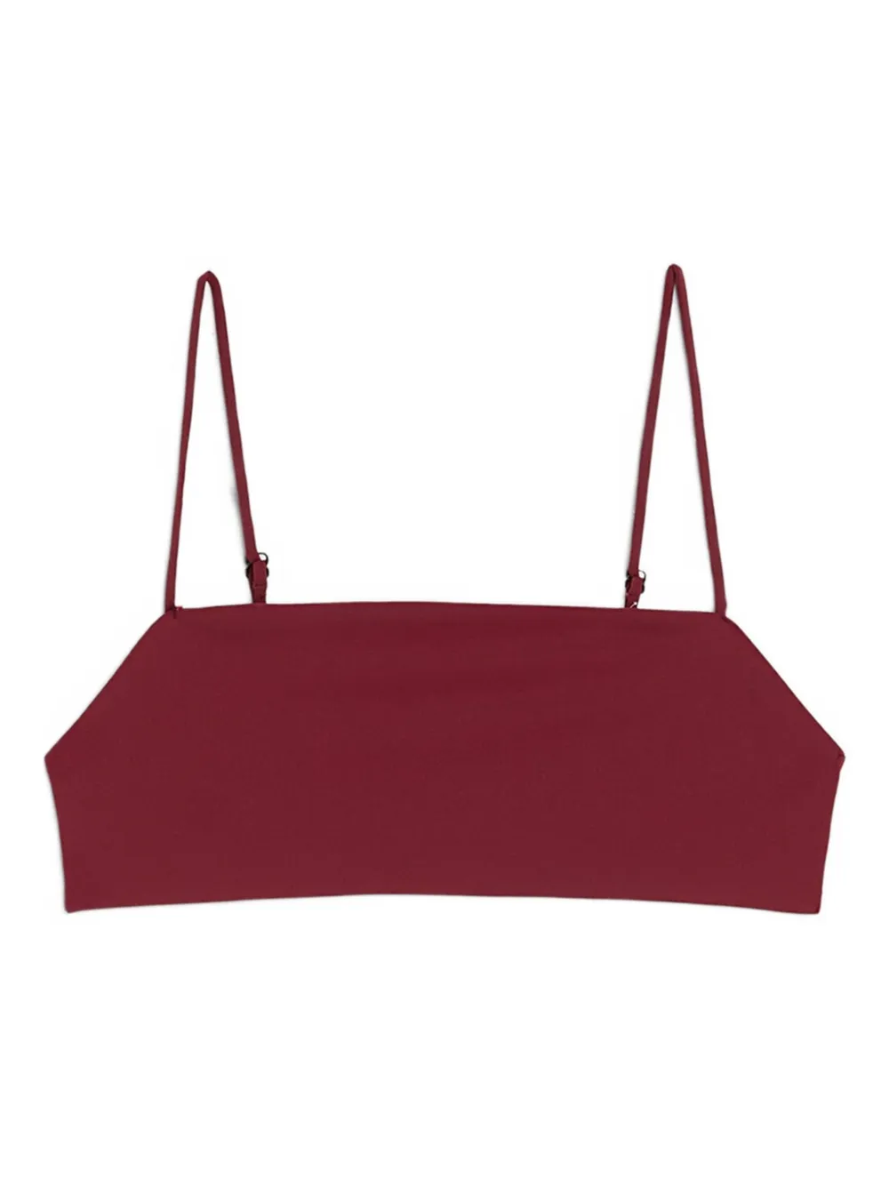 Jil Sander Jersey Bandeau Straps Bikini Top In Neutral