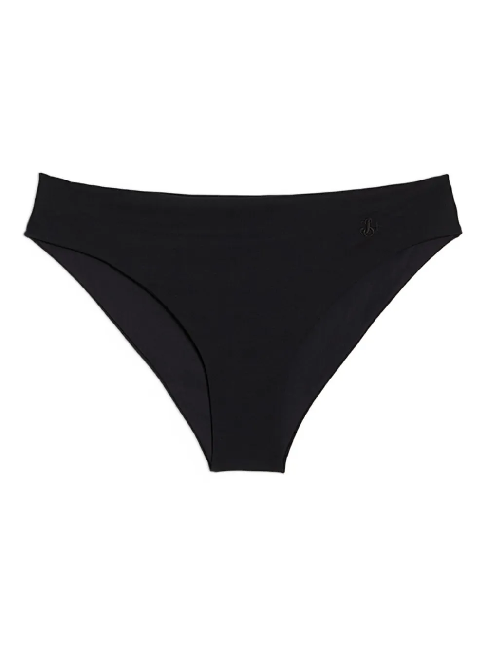 Jil Sander Jersey Texture Bikini Slip In Black