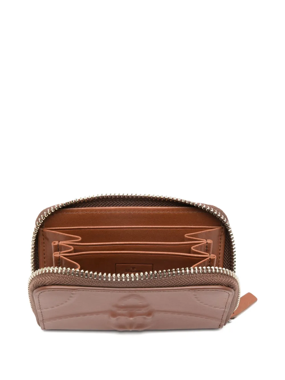 Miharayasuhiro Invisible Embossed Wallet In Brown