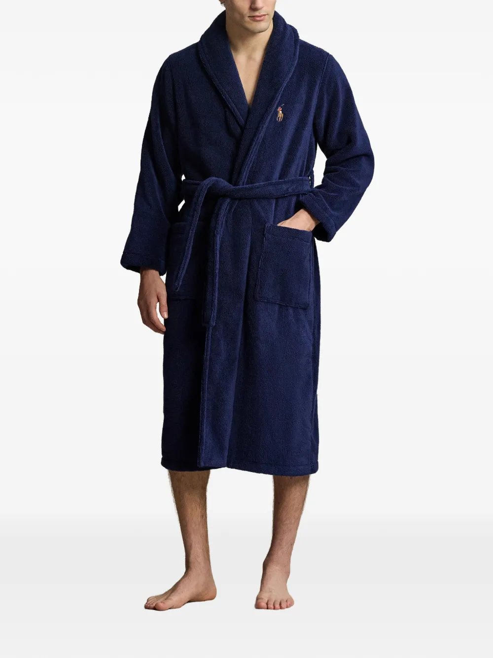 Polo Ralph Lauren Badjas met geborduurd logo Blauw