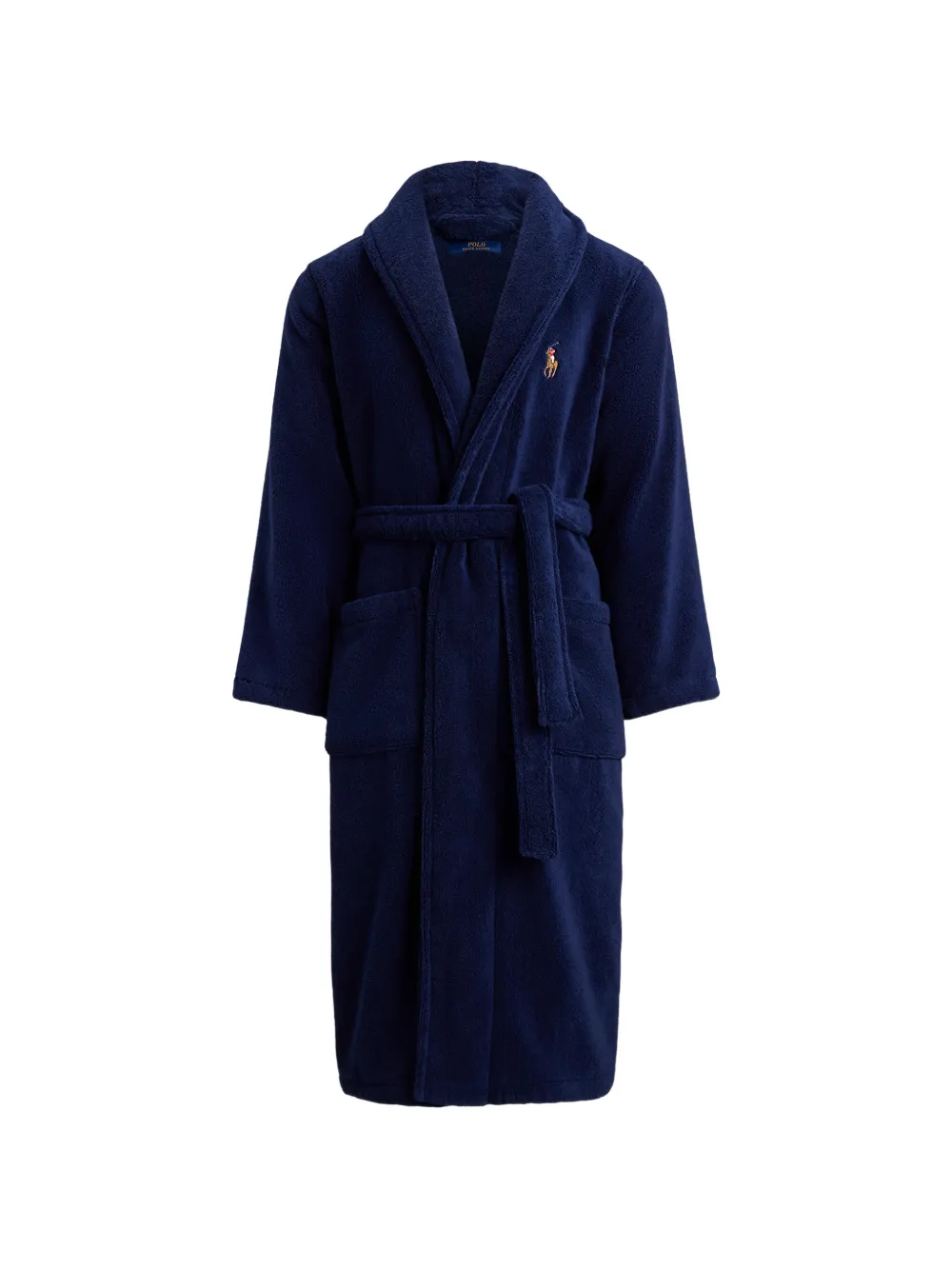 Polo Ralph Lauren logo-embroidered robe - Blu