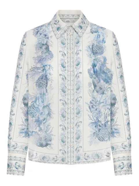 ZIMMERMANN camisa estampada con botones