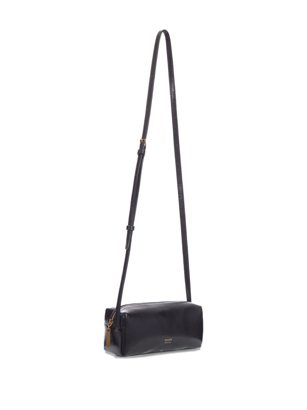 Khaite Kye Mini Calfskin Leather Crossbody Bag In Black