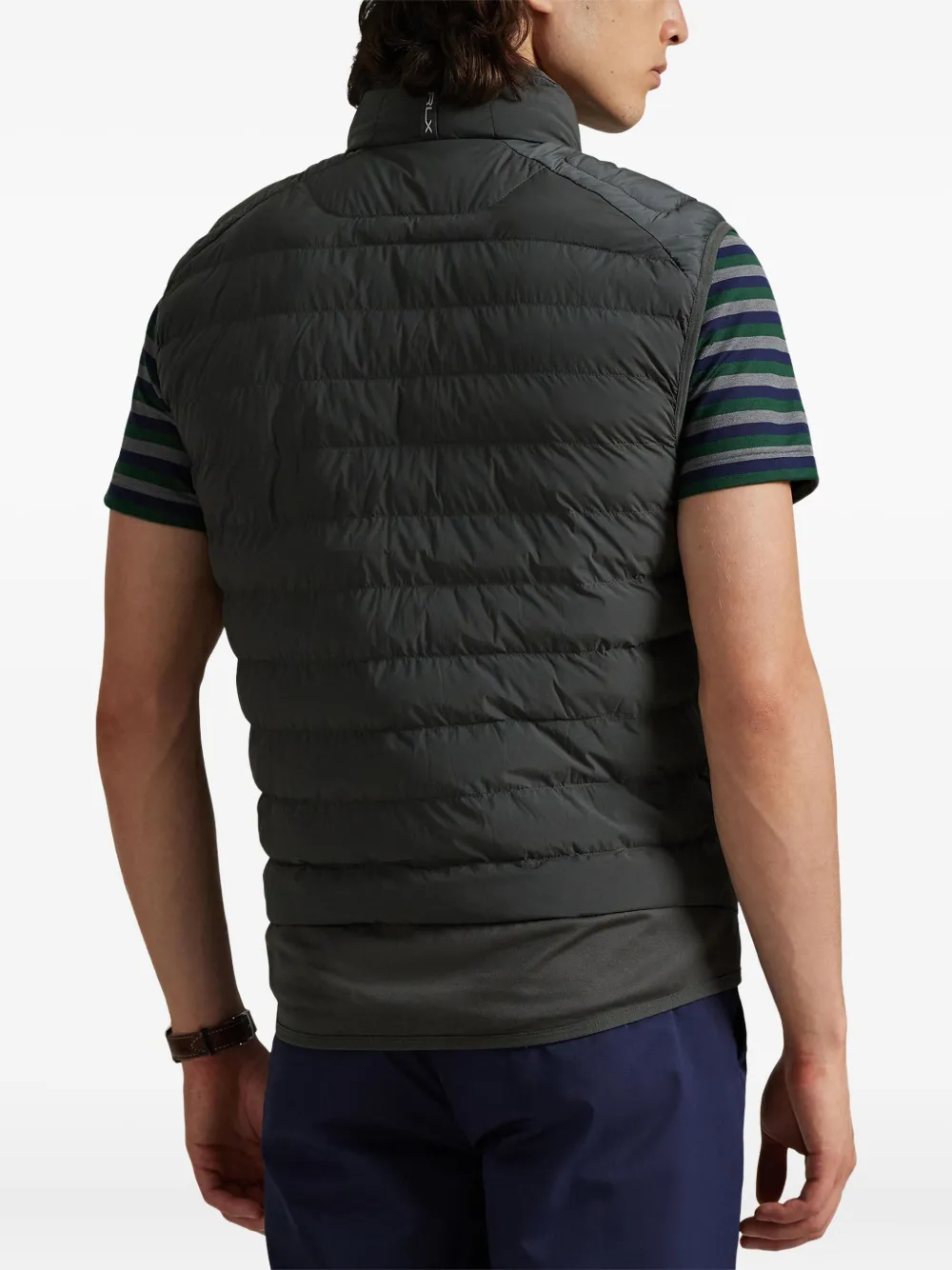 Polo Ralph Lauren Water-repellent Quilted Gilet In Blue