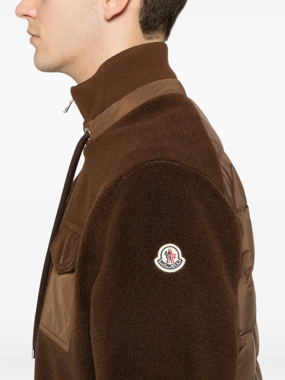 Moncler Vest met rits Bruin
