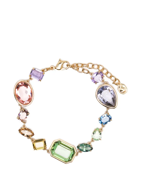 Swarovski Gema マルチカット ブレスレット | ゴールドトーン
