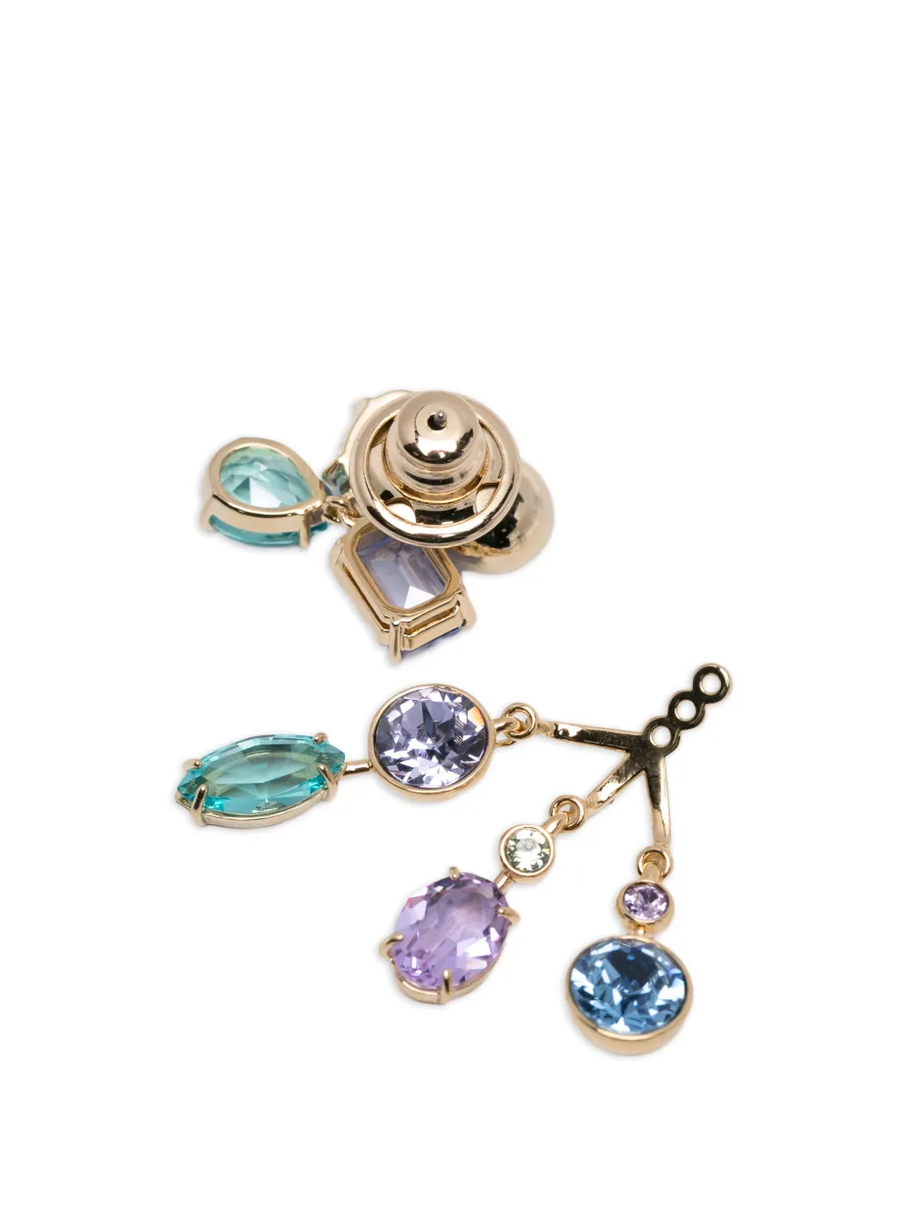  Swarovski Gema Crystal Earrings - Gold 