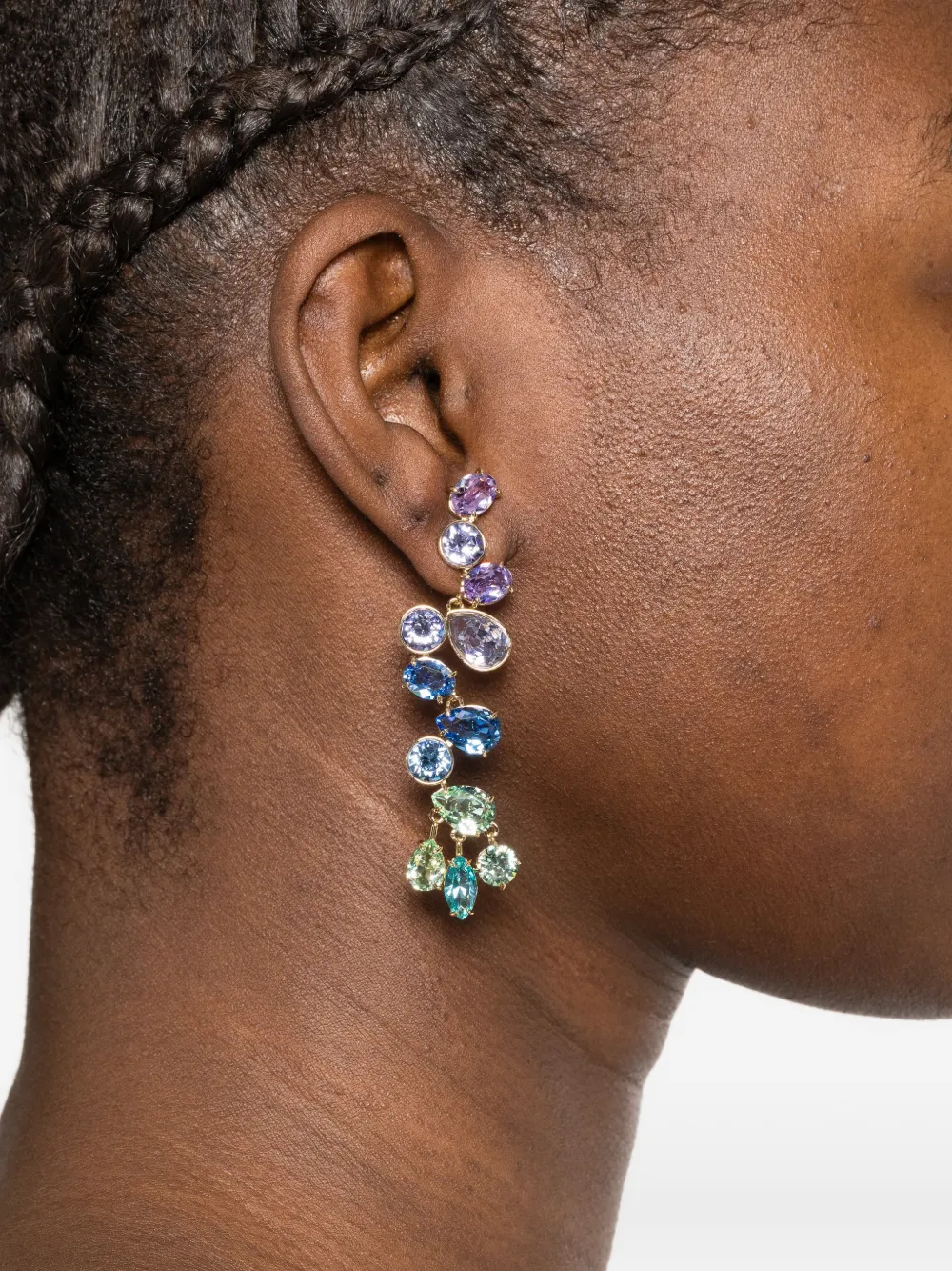 Swarovski Gema ドロップピアス | ゴールドトーン | FARFETCH JP