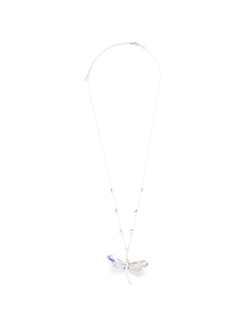 Swarovski x Ariana Grande crystal and cubic zirconia pendant necklace and brooch - Argento