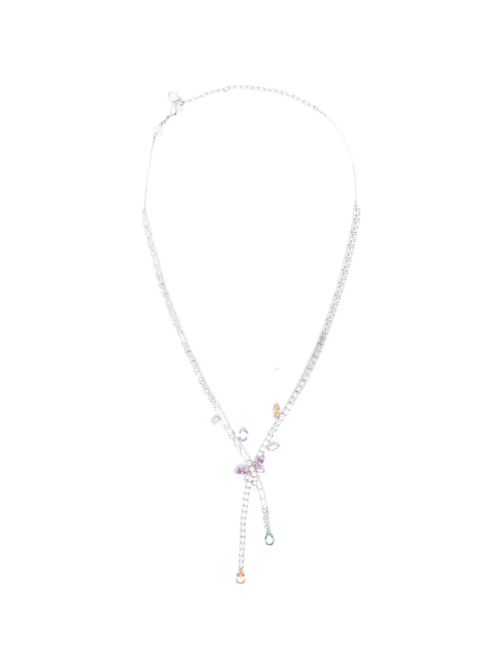 Swarovski x Ariana Grande crystal-embellishment necklace - Argento