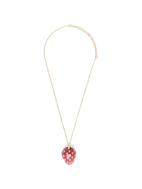 Swarovski strawberry-pendant necklace
