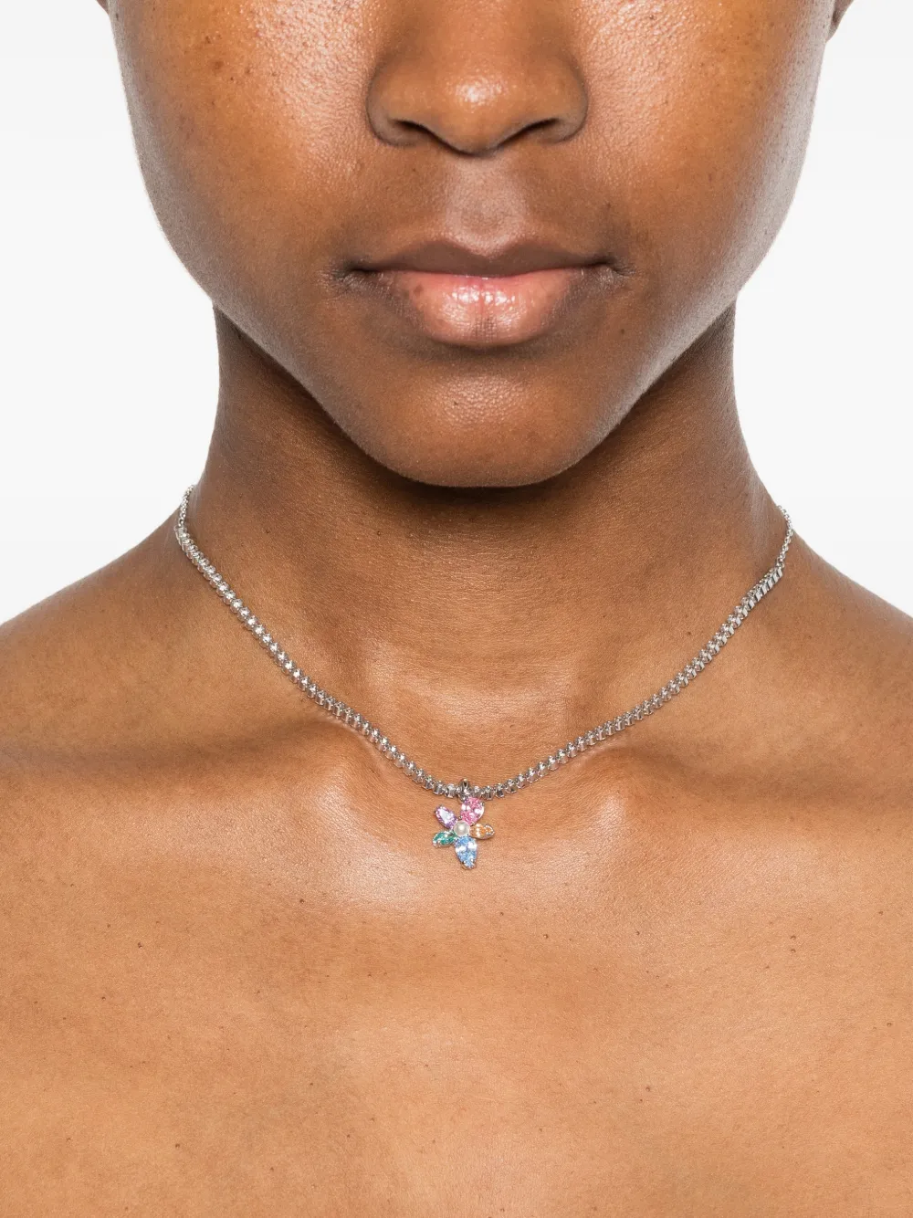 Swarovski x Ariana Grande フラワーペンダント ネックレス | シルバー