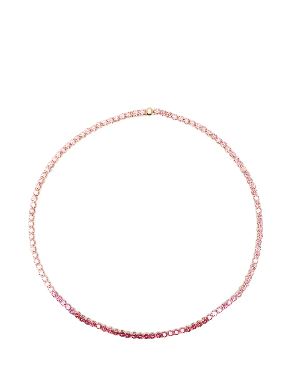 Swarovski Matrix tennis round-cut necklace - Oro