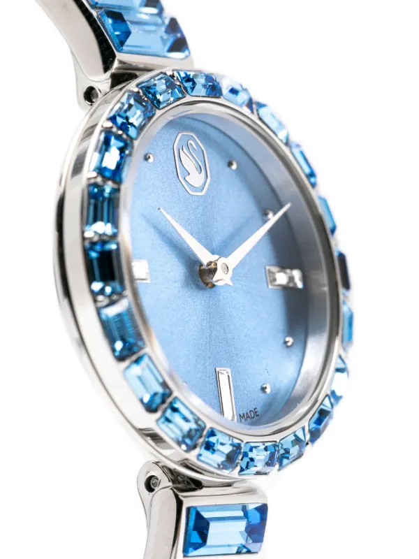 Swarovski Matrix Bangle Watch | Blue | FARFETCH