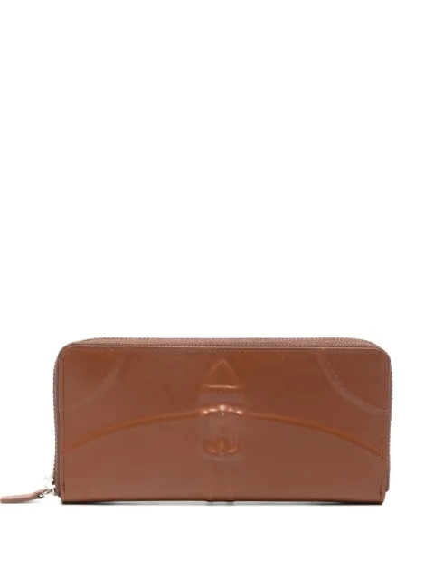 Maison MIHARA YASUHIRO محفظة 'إينفيزيبل' طويلة منقوشة