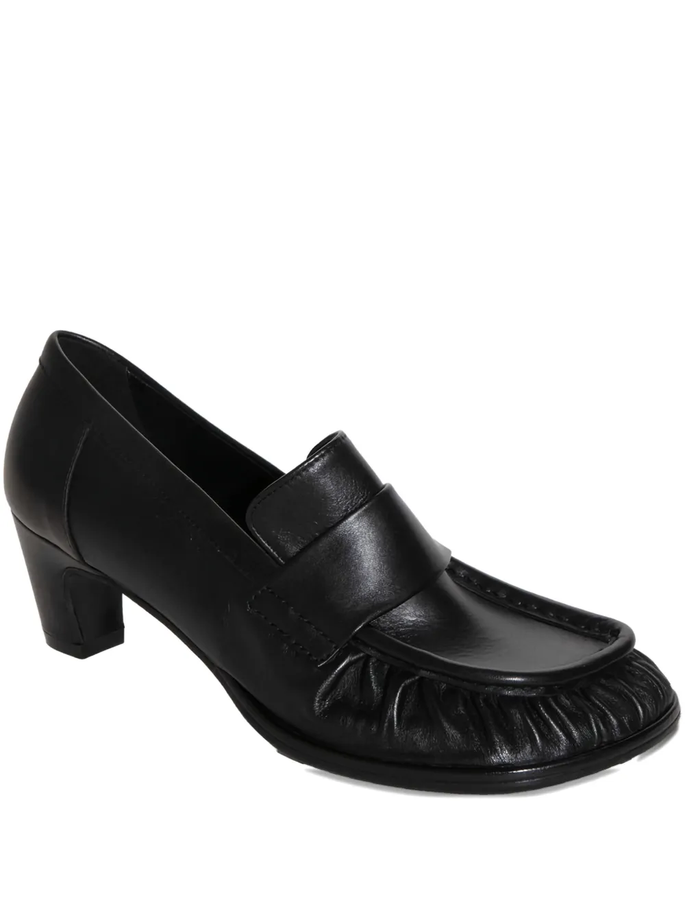 Chuckies Loafer Strap Pumps In Black