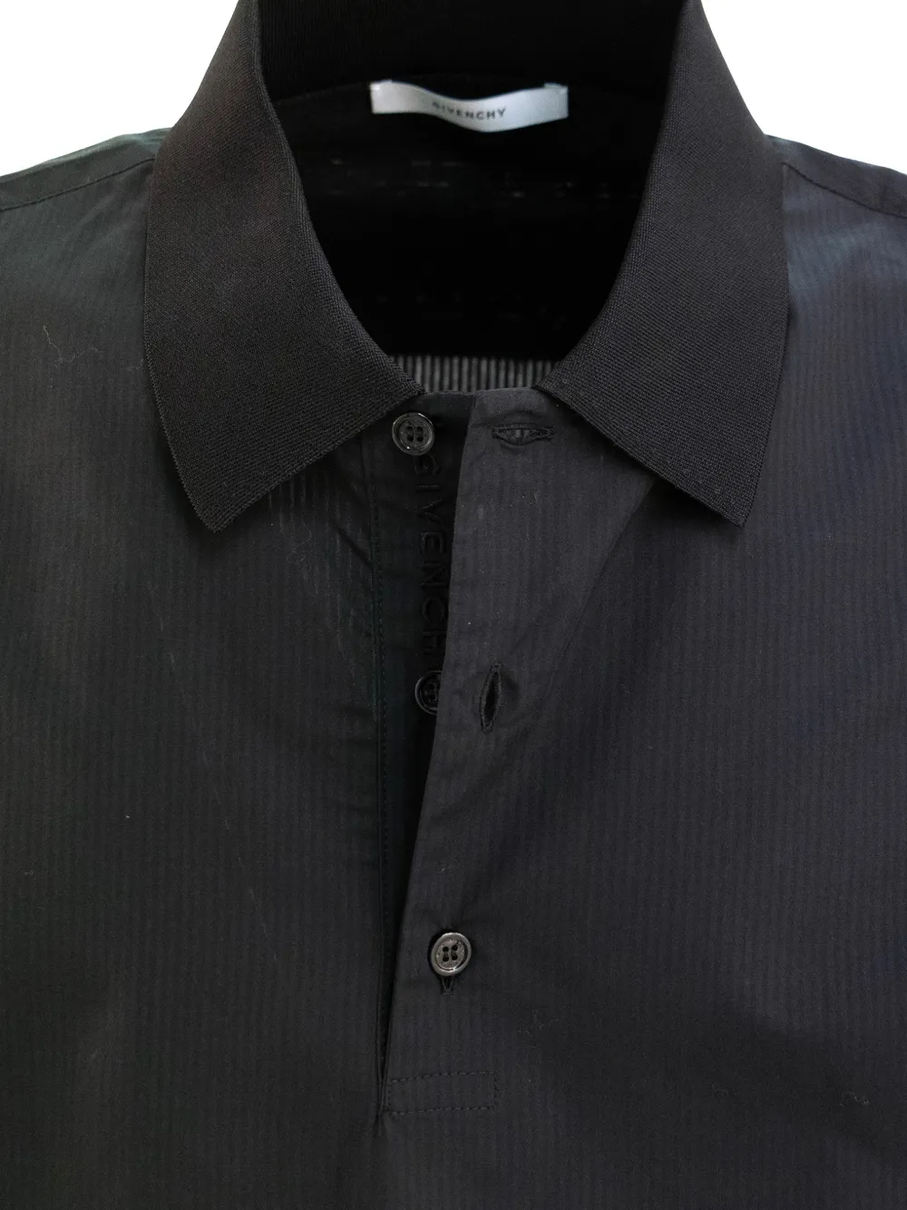 Givenchy button polo shirt - Zwart