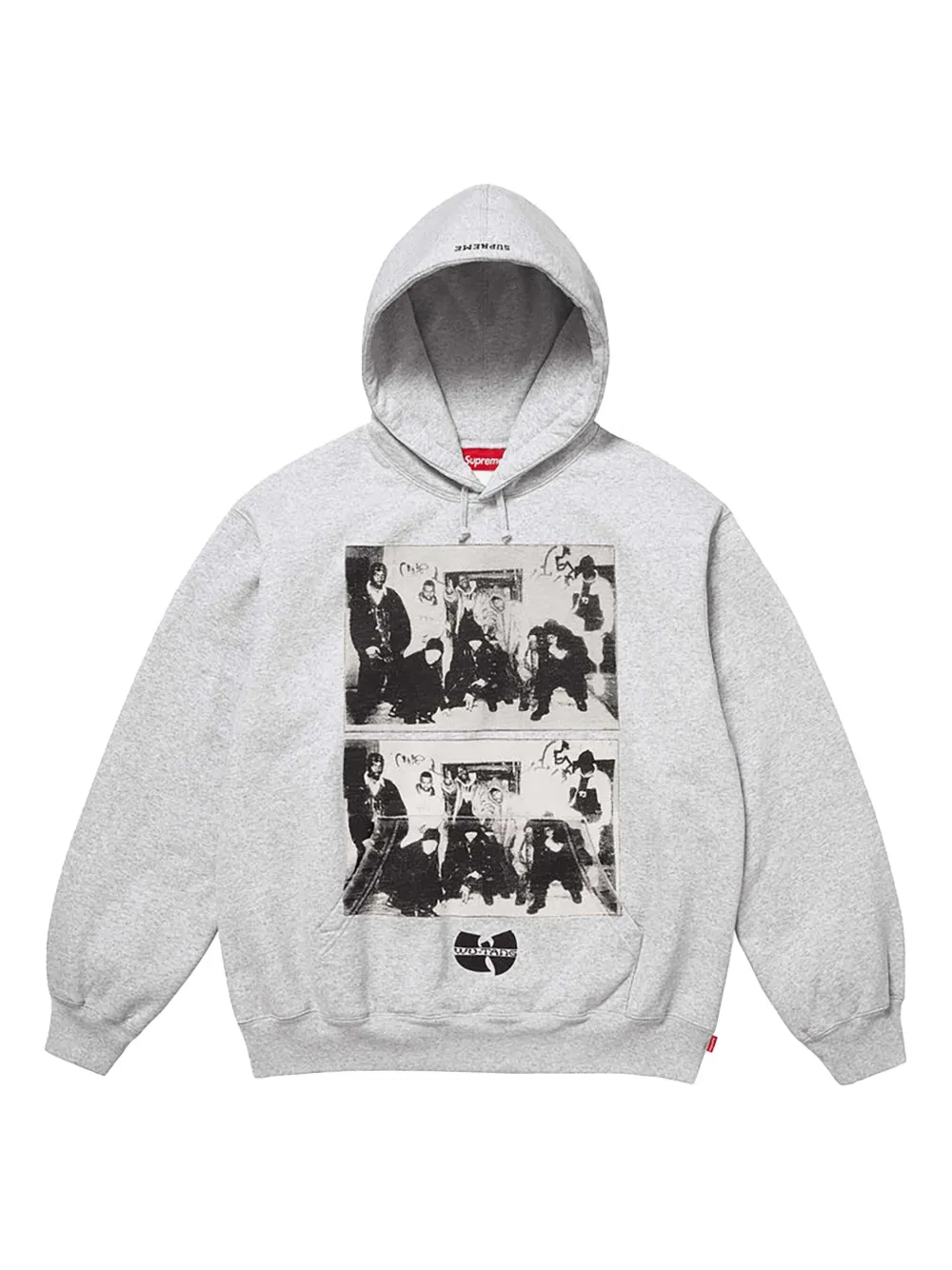 Supreme x Wu-Tang Clan hoodie à imprimé graphique | gris | Image 1