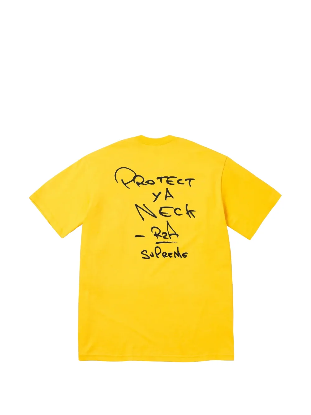 Supreme x Wu-Tang Clan RZA T-shirt met print Geel