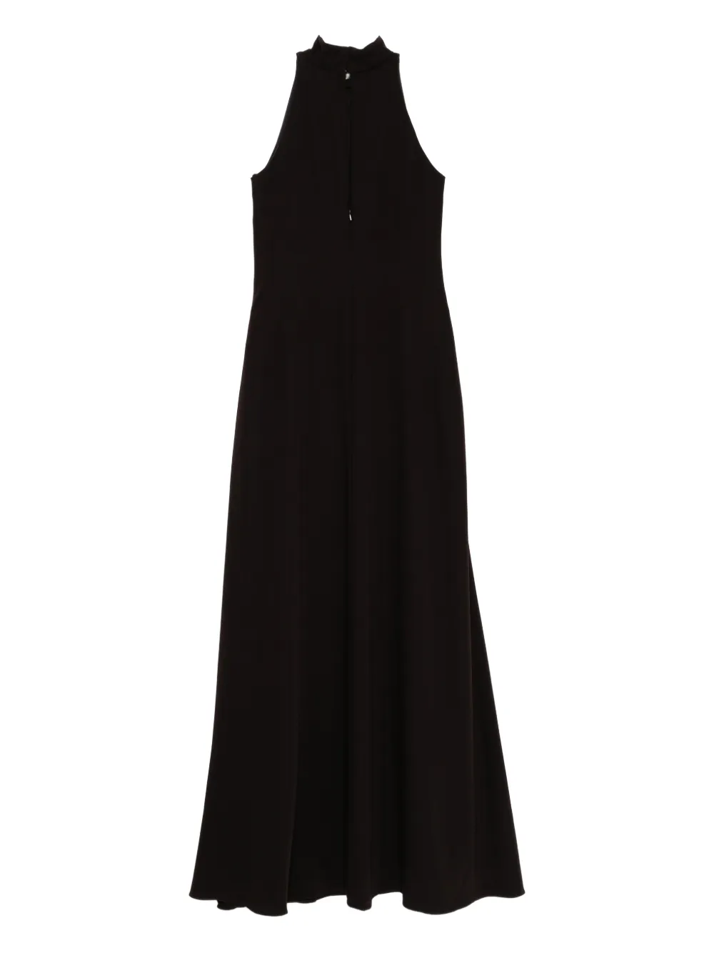 Amsale Jurk met hoge hals - Bruin