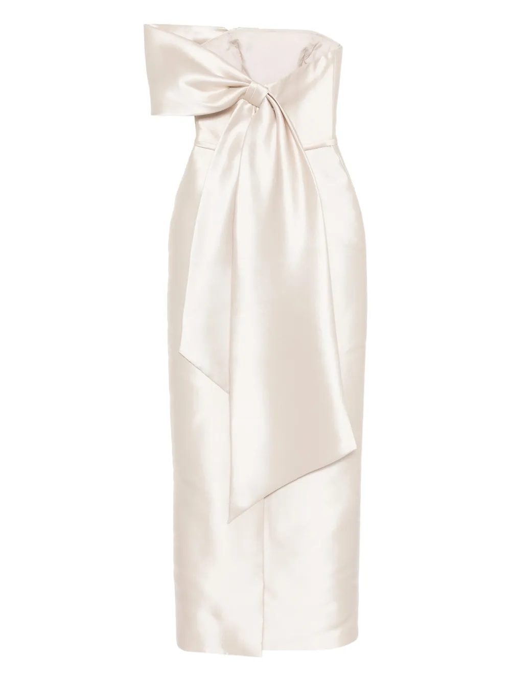 Amsale Satijnen jurk - Beige