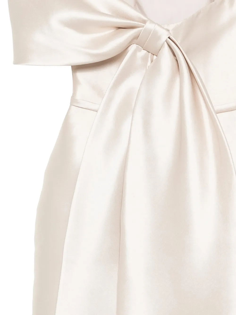  Amsale Satin Dress - Neutrals 