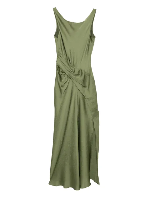 Amsale hammered satin dress