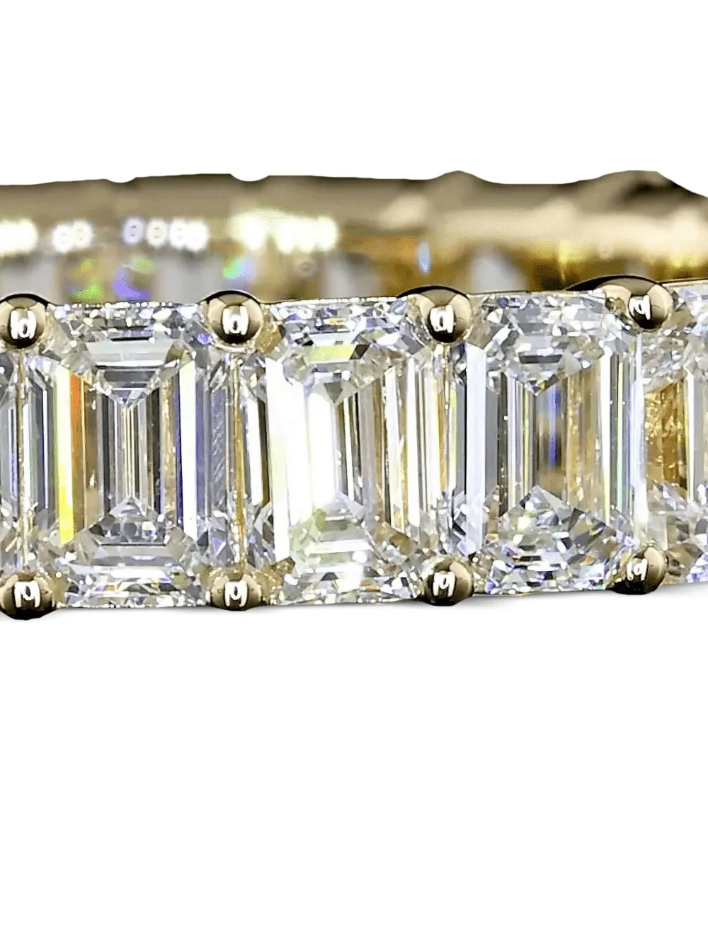 14k Yellow Gold Diamond Eternity Ring