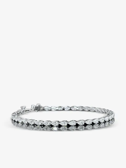 Jewels Aficionado 14K white gold diamond necklace