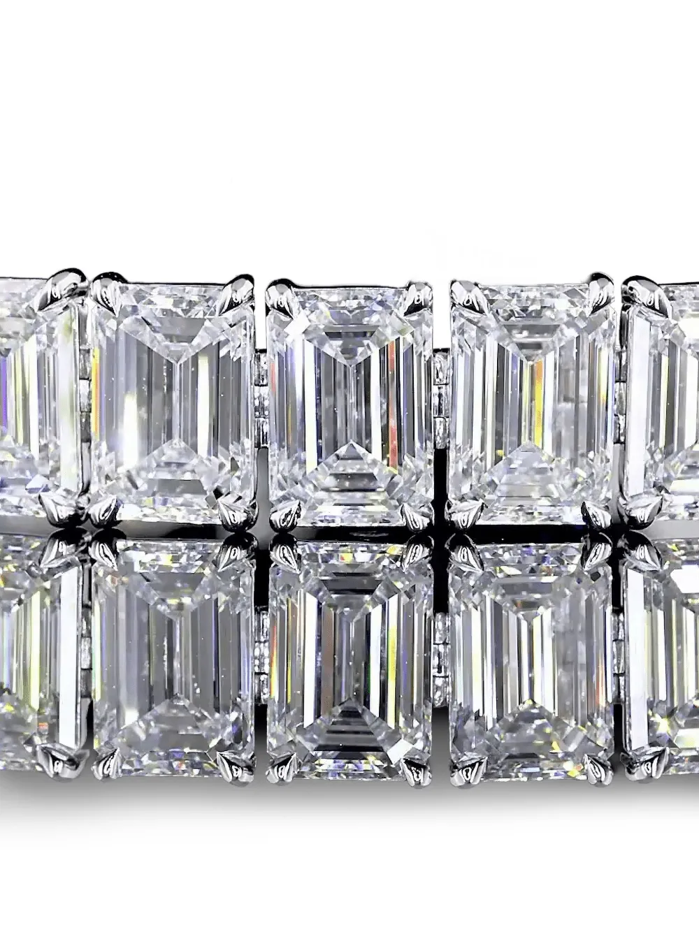 Jewels Aficionado 14k White Gold Diamond Bracelet In Silver