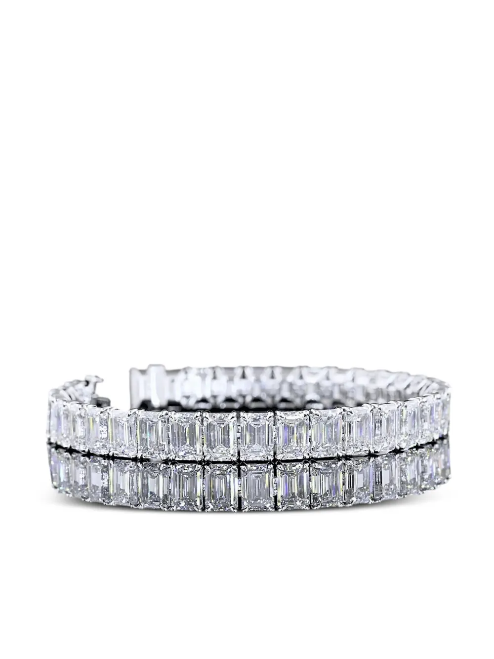 Jewels Aficionado 14K white gold diamond bracelet - シルバートーン