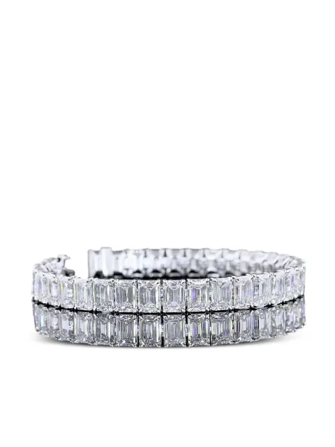 Jewels Aficionado 14K white gold diamond bracelet